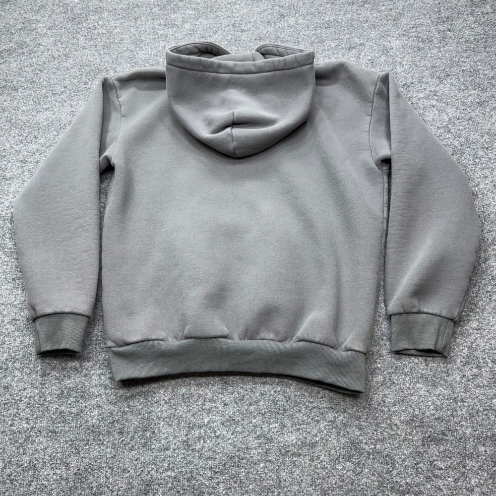 Comfrt Mens Gray Embroidered Logo Pullover Fleece Hoodie Size M - Picture 7 of 7